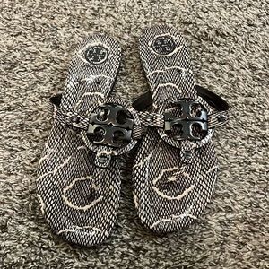 Snakeskin Tory Burch sandals